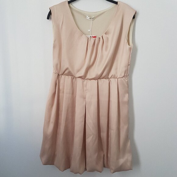 Lemon Style Ivory/Beige/Cream Sleeveless Dress, One Size - NWT - Picture 1 of 5